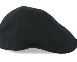Texas Cotton Black Flat Cap - Stetson