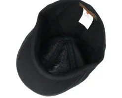 Texas Cotton Black Flat Cap - Stetson