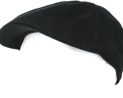 Texas Cotton Black Flat Cap - Stetson