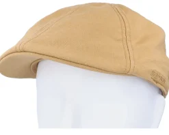Texas Cotton Khaki Flat Cap - Stetson