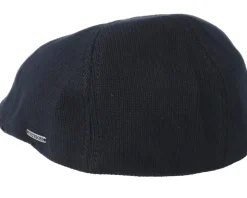 Texas Cotton Knit Navy Flat Cap - Stetson