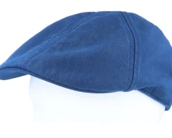 Texas Cotton Navy Flat Cap - Stetson