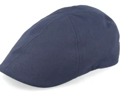 Texas Cotton Navy Flat Cap - Stetson