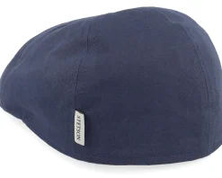 Texas Cotton Navy Flat Cap - Stetson