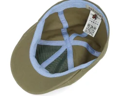 Texas Cotton Olive Flat Cap - Stetson