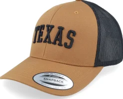 Texas 3d Retro 2 Tone Caramel/Black Trucker - Iconic