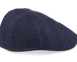 Texas Denim Sustainable Dark Denim Flat Cap - Stetson