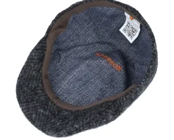 Texas Duck Shape Texas Herringbone Black Flat Cap - Stetson