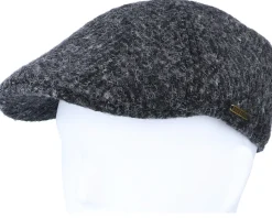 Texas Duck Shape Texas Herringbone Black Flat Cap - Stetson