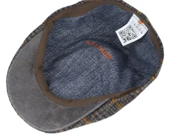 Texas Duck Shape Texas Wool Brown Flat Cap - Stetson