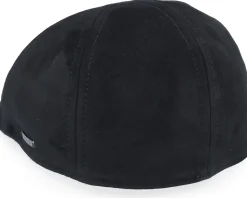 Texas Goat Suede Black Flat Cap - Stetson