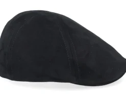 Texas Goat Suede Black Flat Cap - Stetson