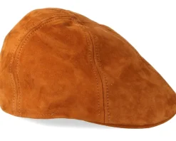 Texas Goat Suede Light Brown Flat Cap - Stetson