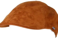 Texas Goat Suede Light Brown Flat Cap - Stetson