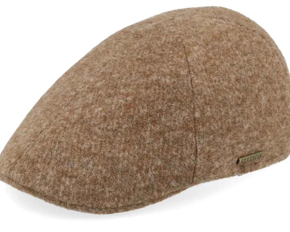 Texas Jersey Cognac Melange Flat Cap - Stetson