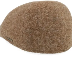 Texas Jersey Cognac Melange Flat Cap - Stetson