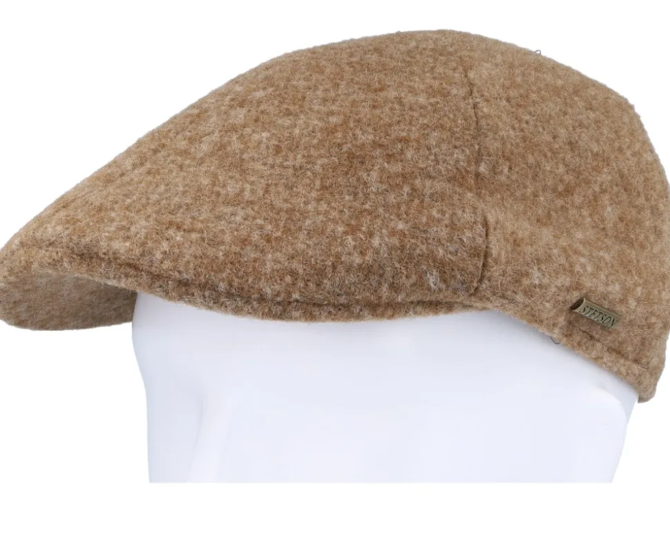 Texas Jersey Cognac Melange Flat Cap - Stetson