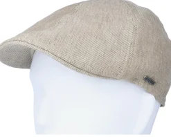 Texas Linen Beige Flat Cap - Stetson