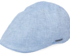 Texas Linen Blue Flat Cap - Stetson
