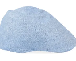 Texas Linen Blue Flat Cap - Stetson