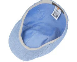 Texas Linen Blue Flat Cap - Stetson