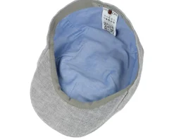 Texas Linen Light Grey Flat Cap - Stetson