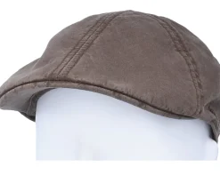 Texas Organic Cotton Brown Flat Cap - Stetson