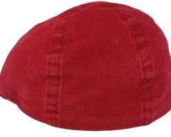 Texas Organic Cotton Burgundy Flat Cap - Stetson