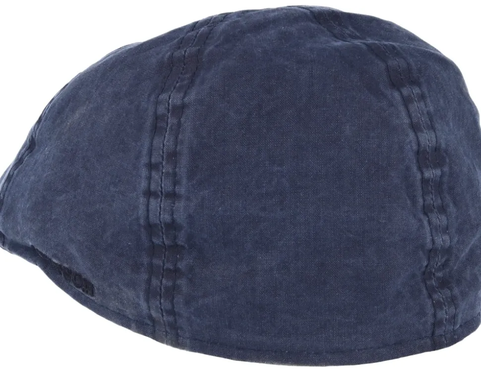 Texas Organic Cotton Navy Flat Cap - Stetson