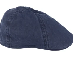 Texas Organic Cotton Navy Flat Cap - Stetson