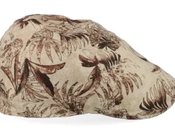 Texas Organic Linen Sustainable Beige Flat Cap - Stetson