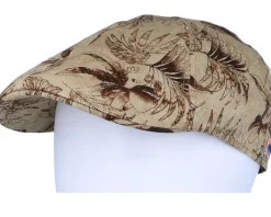 Texas Organic Linen Sustainable Beige Flat Cap - Stetson