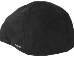 Texas Pig Skin Black Flat Cap - Stetson