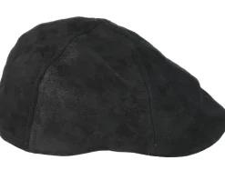 Texas Pig Skin Black Flat Cap - Stetson