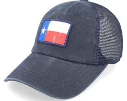 Texas Raglan Bones Patch Navy Trucker - American Needle