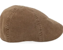 Texas Soft Cotton Brown Flat Cap - Stetson