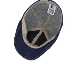 Texas Sustainable Denim Blue Flat Cap - Stetson