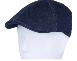 Texas Sustainable Denim Blue Flat Cap - Stetson