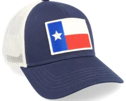 Texas Twill Valin Patch Ivory Navy/White Trucker - American Needle