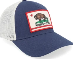 Texas Valin Ivory/Navy Trucker - American Needle