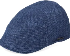 Texas Virgin Wool Silk Navy Flat Cap - Stetson