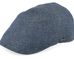 Texas Virgin Wool/Linen Blue Flat Cap - Stetson