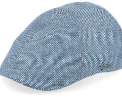 Texas Virgin Wool/Linen Blue Flat Cap - Stetson