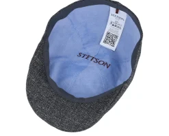 Texas Virgin Wool/Linen Grey Flat Cap - Stetson