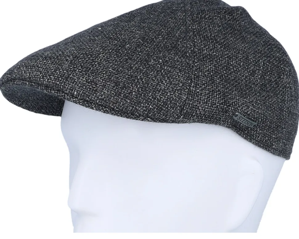 Texas Virgin Wool/Linen Grey Flat Cap - Stetson