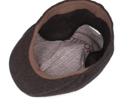 Texas Wool/Cashmere Brown Flat Cap - Stetson