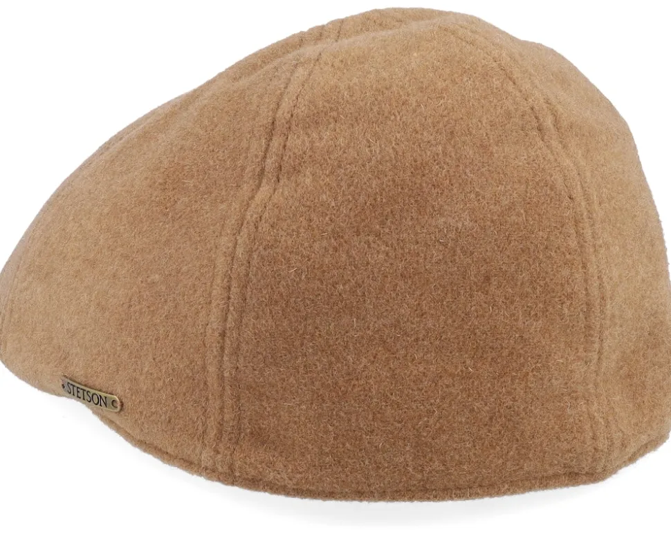 Texas Wool/Cashmere Camel Flat Cap - Stetson