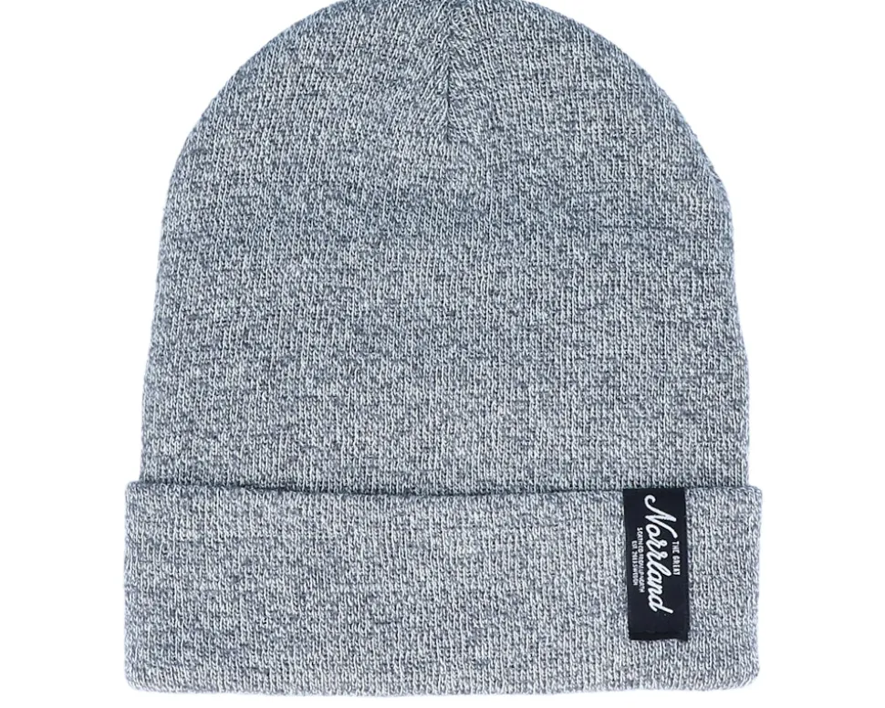 TGN Patch Beanie Heather Grey Cuff - SQRTN