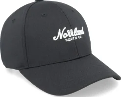 TGN Script Hooked Cap Black Adjustable - SQRTN