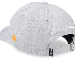 Tgn Script Hooked Cap Grey Adjustable - SQRTN